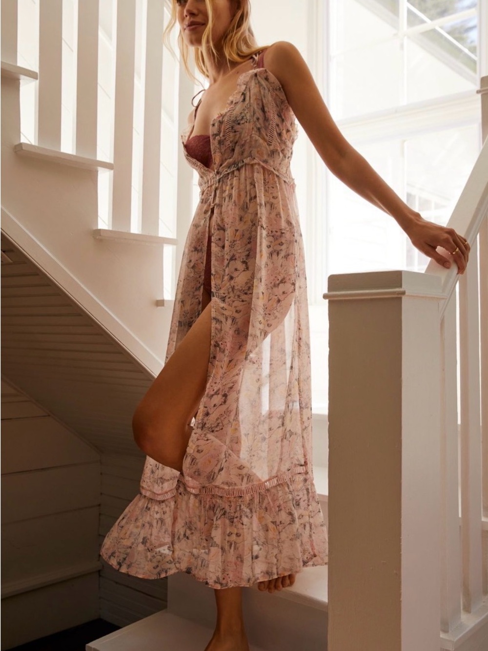 Anthropologie Sheer Curtain Top